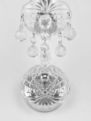 Бра 108B/1/141 Ni Bohemia Ivele Crystal без плафона на 1 лампа, основание прозрачное никель в стиле классический balls фото 4